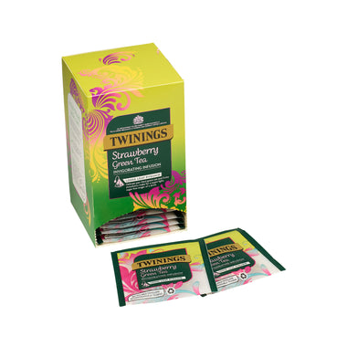 Strawberry Green Tea - 15 Pyramid Bags (Individually Wrapped)